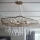 Quintiesse - Hanglamp aan kabel LAGUNA 6xE14/40W/230V Ø 91,4 cm goudkleurig