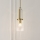 Quintiesse - Hanglamp met stang KIMROSE 1xE27/60W/230V Ø 17,8 cm goudkleurig