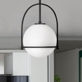 Quintiesse - Hanglamp met stang SOMERSET 1xE27/60W/230V Ø 28,9 cm zwart
