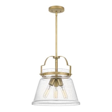 Quintiesse - Hanglamp WIMBERLEY met stang 3xE27/60W/230V Ø 35,6 cm goud