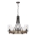 Quintiesse - Kroonluchter aan ketting ANGELO 5xE27/60W/230V eiken decor