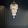 Quintiesse - Kroonluchter aan ketting MERIDIAN 9xE14/40W/230V Ø 57,2 cm goudkleurig