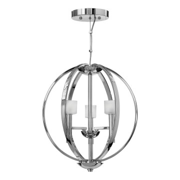 Quintiesse - LED-hanglamp aan kabel MONDO 3xG9/3W/230V Ø 45,7 cm glanzend chroom
