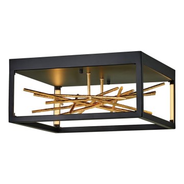Quintiesse - LED plafondlamp STYX LED/8W/230V zwart/goud