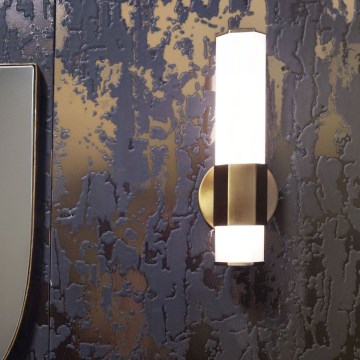 Quintiesse - LED-wandlamp FACET LED/12W/230V IP44 goud