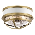 Quintiesse - Plafondlamp TOLLIS 2xE27/40W/230V Ø 30,5 cm goudkleurig