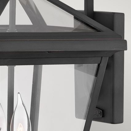 Quintiesse - Buitenwandlamp ALFORD M 2xE14/40W/230V IP44 zwart