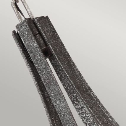 Quintiesse - Kroonluchter aan ketting ANGELO 6xE27/60W/230V eiken decor