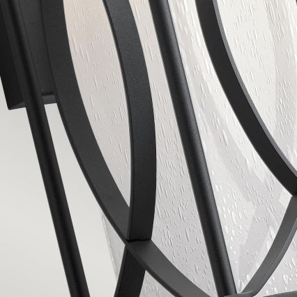 Quintiesse - Buitenwandlamp ASHBERN M 1xE27/60W/230V IP44 zwart