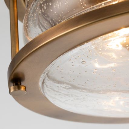 Quintiesse - Plafondlamp voor badkamer ASHLAND 2xE27/60W/230V Ø 30,5 cm IP44 goud