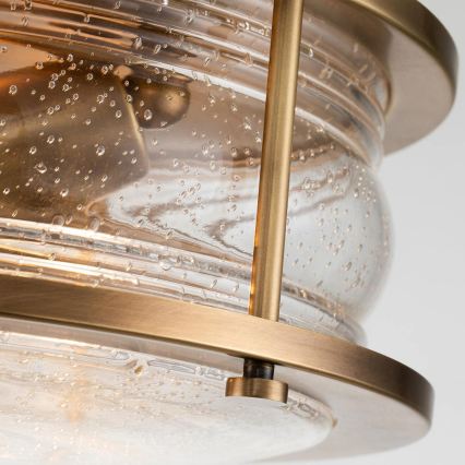 Quintiesse - Plafondlamp voor badkamer ASHLAND 2xE27/60W/230V Ø 30,5 cm IP44 goud