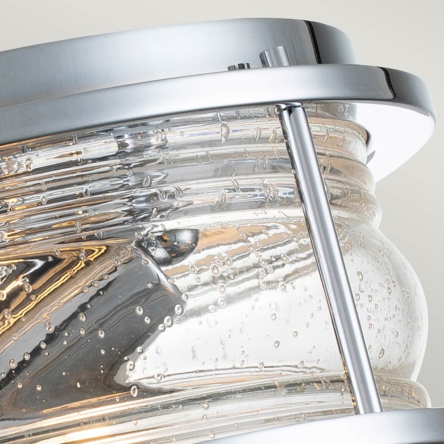 Quintiesse - Plafondlamp voor badkamer ASHLAND 2xE27/60W/230V Ø 30,5 cm IP44 glanzend chroom