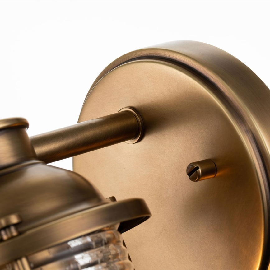 Quintiesse - Buitenwandlamp ASHLAND BAY 1xE27/60W/230V IP44 bronskleurig