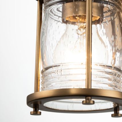 Quintiesse - Buitenwandlamp ASHLAND BAY 1xE27/60W/230V IP44 bronskleurig