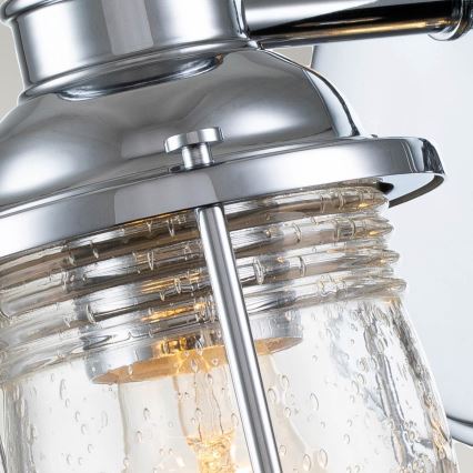 Quintiesse - Buitenmuurlamp ASHLAND BAY 1xE27/60W/230V IP44 glanzend chroom