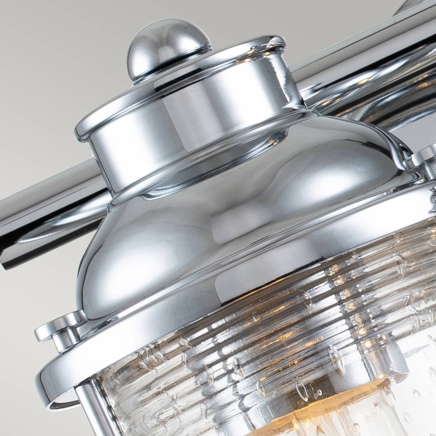 Quintiesse - Buitenwandlamp ASHLAND BAY 2xE27/60W/230V IP44 glanzend chroom
