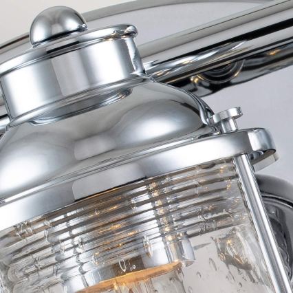 Quintiesse - Buitenwandlamp ASHLAND BAY 3xE27/60W/230V IP44 glanzend chroom