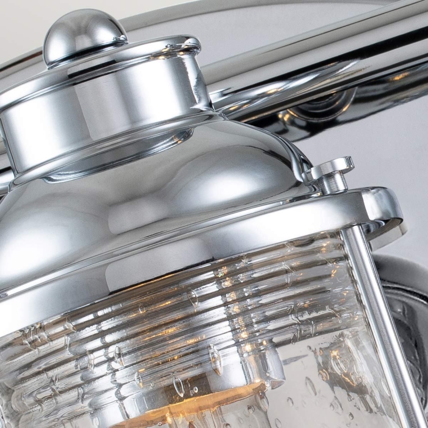 Quintiesse - Buitenwandlamp ASHLAND BAY 3xE27/60W/230V IP44 glanzend chroom