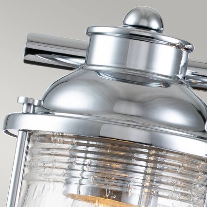 Quintiesse - Buitenwandlamp ASHLAND BAY 3xE27/60W/230V IP44 glanzend chroom