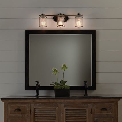 Quintiesse - Buitenwandlamp ASHLAND BAY 3xE27/60W/230V IP44 glanzend chroom