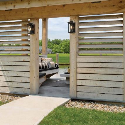 Quintiesse - Buitenwandlamp ATWATER S 1xE27/60W/230V IP44 zwart