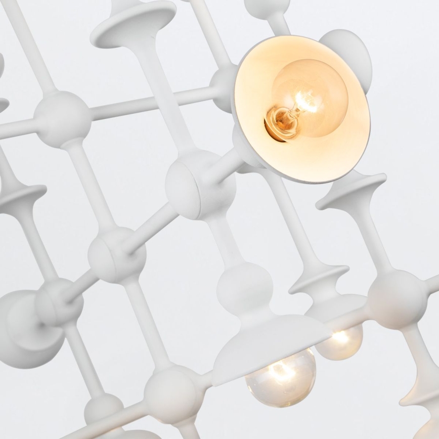 Quintiesse - Kroonluchter met stang CADENCE 18xE14/40W/230V, wit