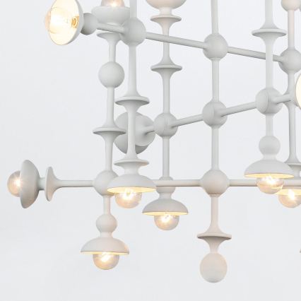 Quintiesse - Kroonluchter met stang CADENCE 18xE14/40W/230V, wit