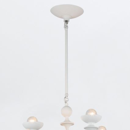 Quintiesse - Kroonluchter met stang CADENCE 18xE14/40W/230V, wit