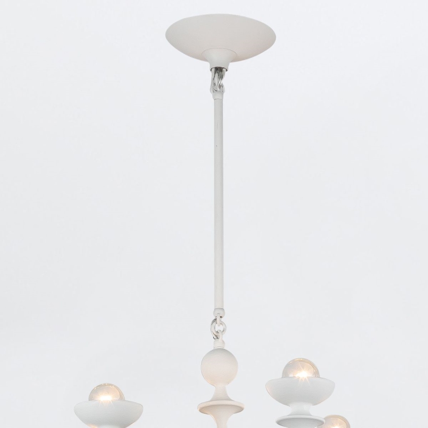 Quintiesse - Kroonluchter met stang CADENCE 18xE14/40W/230V, wit