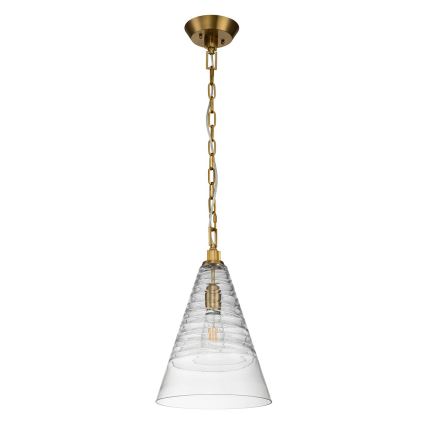 Quintiesse - Kroonluchter aan ketting ELMORE 1xE27/60W/230V goudkleurig