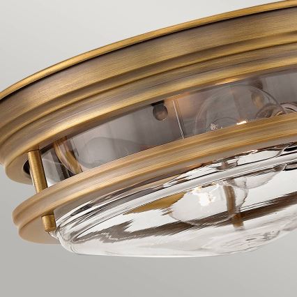 Quintiesse - Buitenplafondlamp HADRIAN 2xE27/40W/230V Ø 30,5 cm IP44 brons