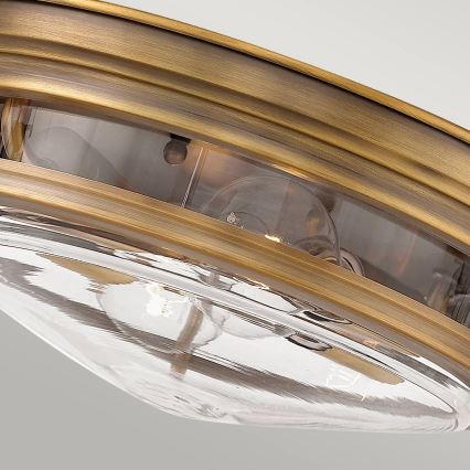 Quintiesse - Buitenplafondlamp HADRIAN 2xE27/40W/230V Ø 30,5 cm IP44 brons