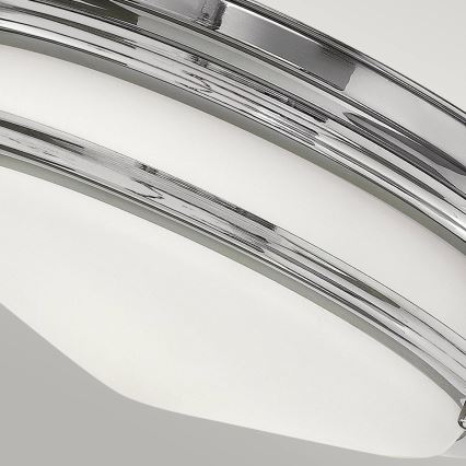 Quintiesse - Buitenpaallamp HADRIAN, 2x E27 (max. 40 W), 230 V, Ø 27,8 cm, IP44, glanzend chroom