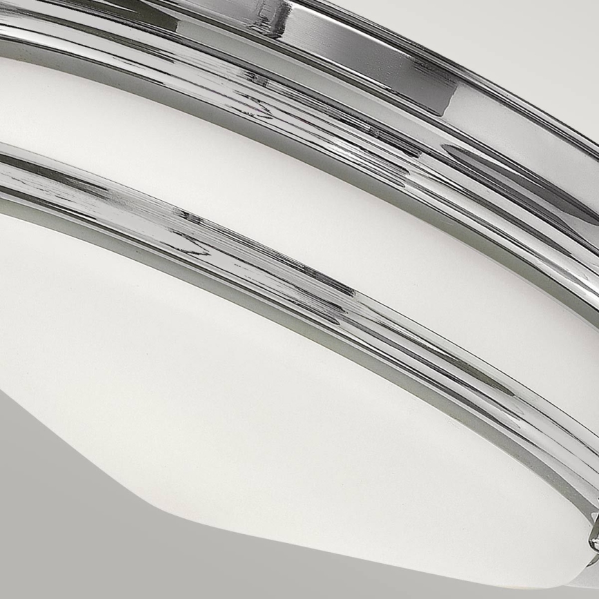 Quintiesse - Buitenpaallamp HADRIAN, 2x E27 (max. 40 W), 230 V, Ø 27,8 cm, IP44, glanzend chroom