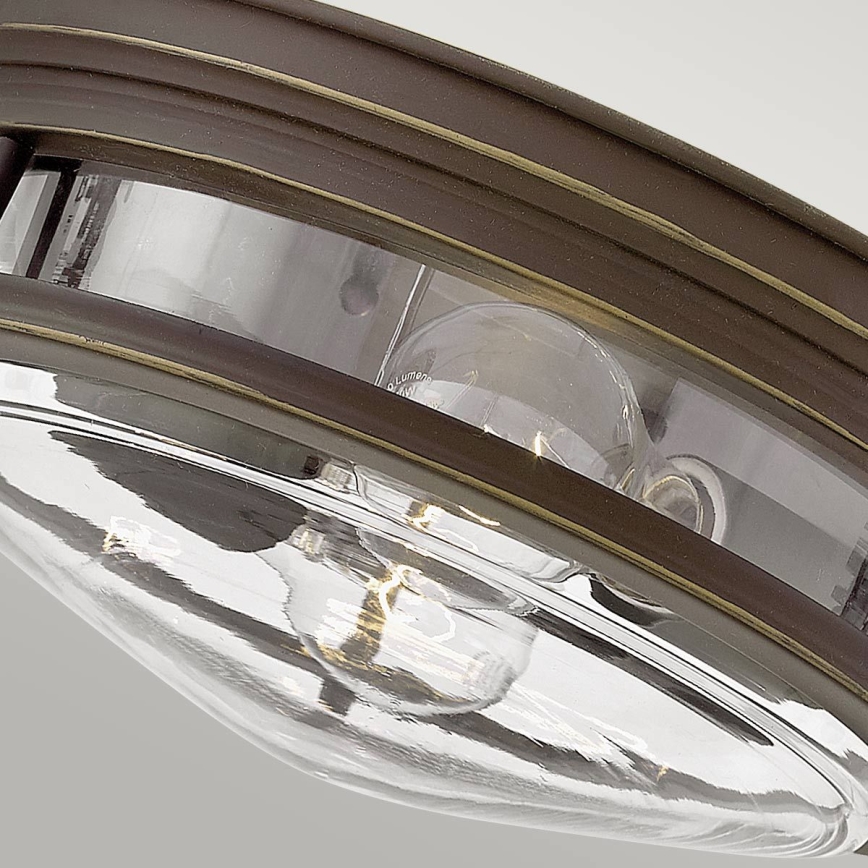 Quintiesse - Buitenplafondlamp HADRIAN, 2xE27/40W/230V, Ø 27,8 cm, IP44, brons