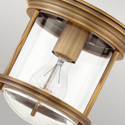 Quintiesse - Buitenplafondlamp HADRIAN 1xE27/60W/230V Ø 19,6 cm IP44 brons