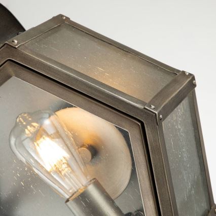Quintiesse - Buitenwandlamp HEATH M 1xE27/60W/230V IP44 brons