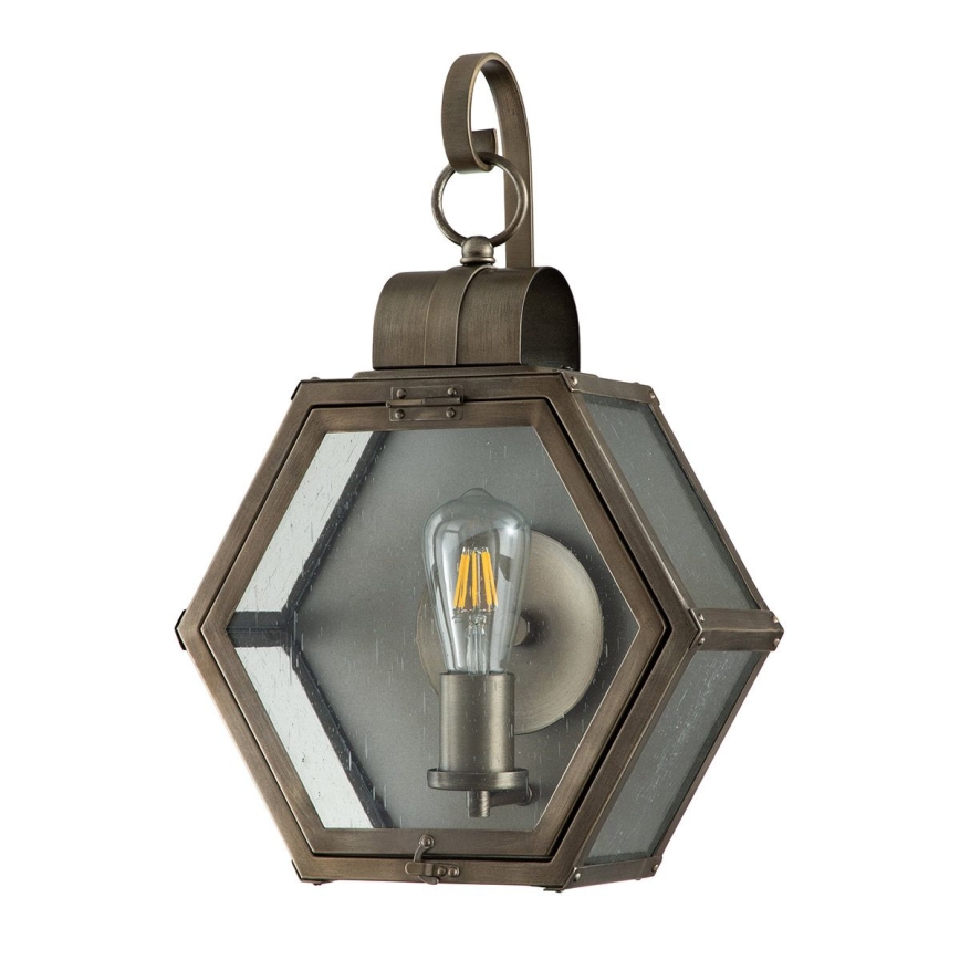 Quintiesse - Buitenwandlamp HEATH M 1xE27/60W/230V IP44 brons
