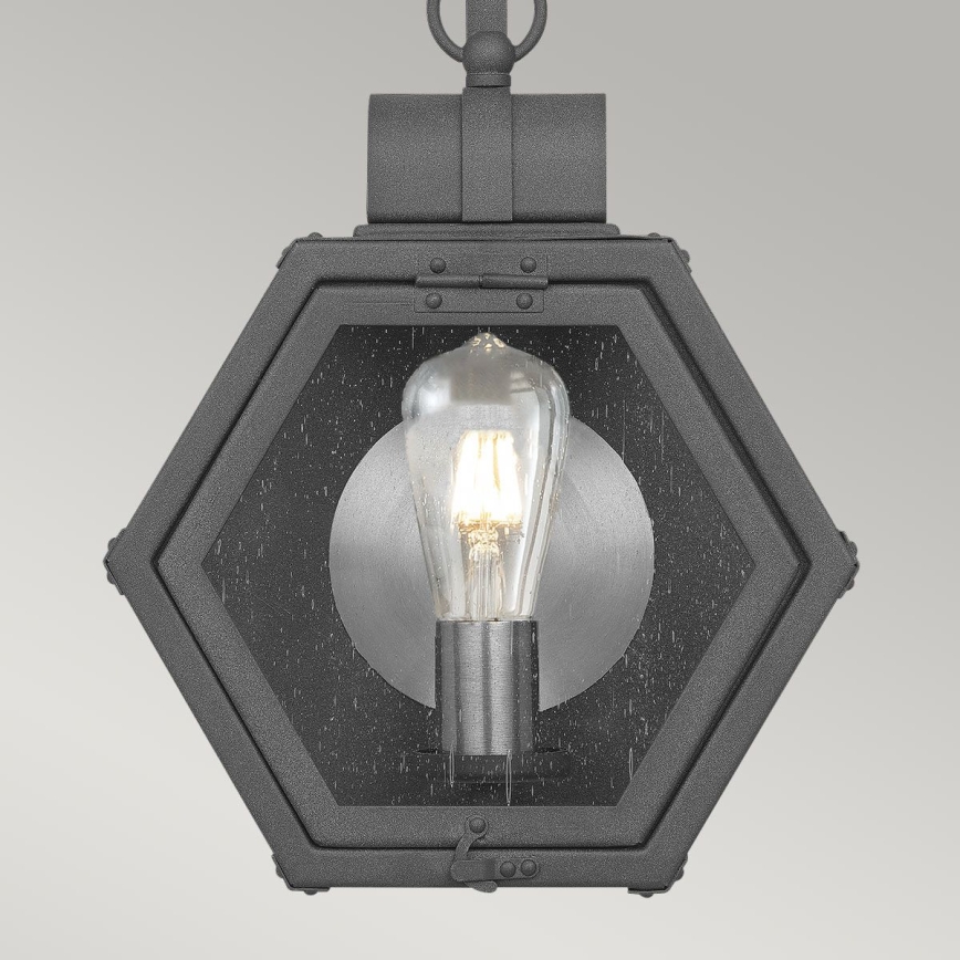Quintiesse - Buitenwandlamp HEATH S 1xE27/60W/230V IP44 zwart