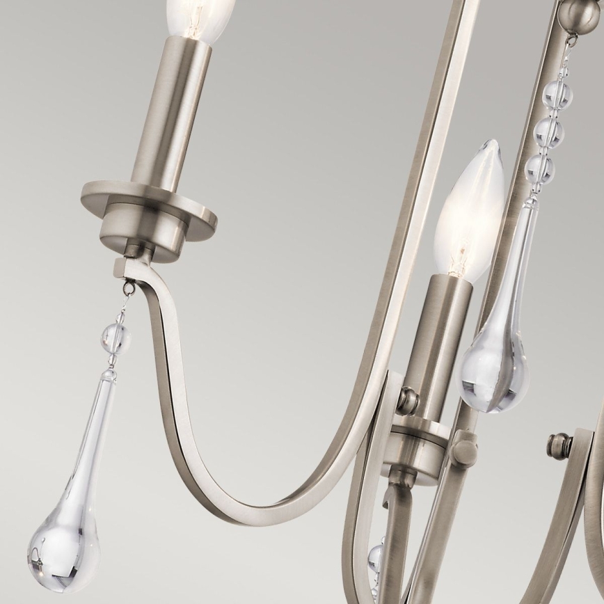 Quintiesse - Hanglamp aan stang KARLEE 3xE14/60W/230V Ø 45,7 cm mat chroom