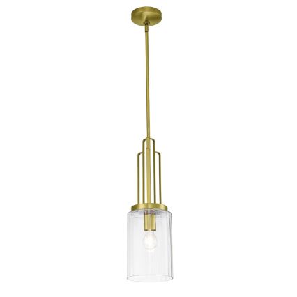 Quintiesse - Hanglamp met stang KIMROSE 1xE27/60W/230V Ø 17,8 cm goudkleurig