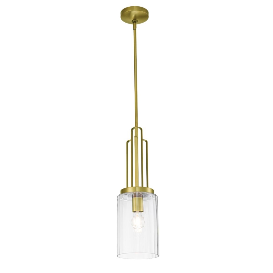 Quintiesse - Hanglamp met stang KIMROSE 1xE27/60W/230V Ø 17,8 cm goudkleurig