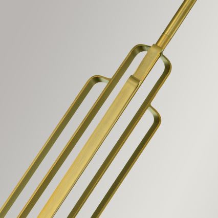 Quintiesse - Hanglamp met stang KIMROSE 1xE27/60W/230V Ø 17,8 cm goudkleurig