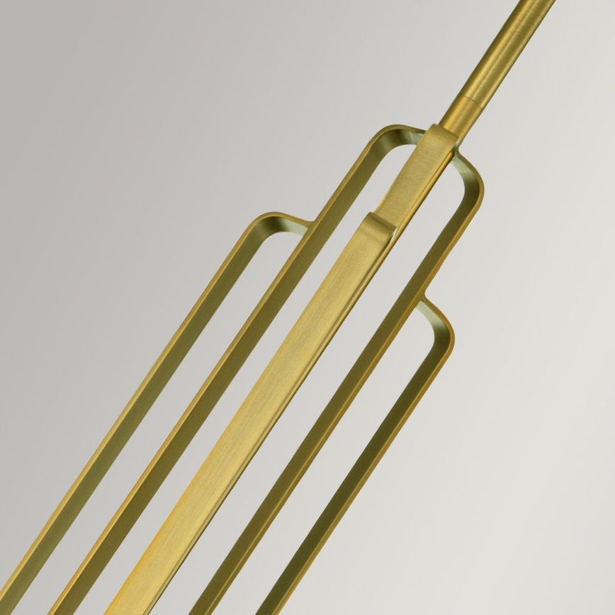 Quintiesse - Hanglamp met stang KIMROSE 1xE27/60W/230V Ø 17,8 cm goudkleurig