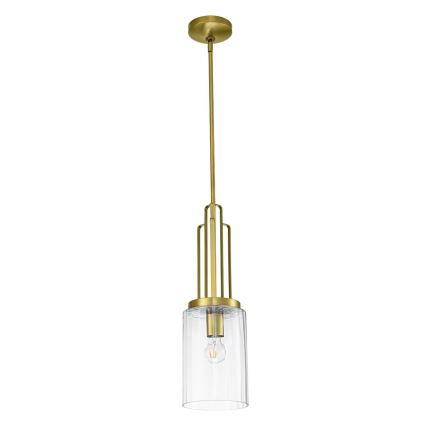 Quintiesse - Hanglamp met stang KIMROSE 1xE27/60W/230V Ø 17,8 cm goudkleurig