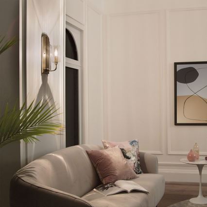 Quintiesse - Wandlamp KIMROSE 1xE14/40W/230V goudkleurig