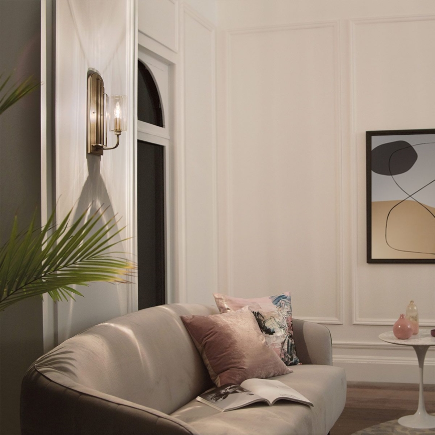 Quintiesse - Wandlamp KIMROSE 1xE14/40W/230V goudkleurig