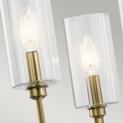 Quintiesse - Hanglamp met stang KIMROSE 6xE14/40W/230V Ø 68,6 cm goudkleurig
