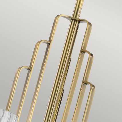 Quintiesse - Hanglamp met stang KIMROSE 6xE14/40W/230V Ø 68,6 cm goudkleurig