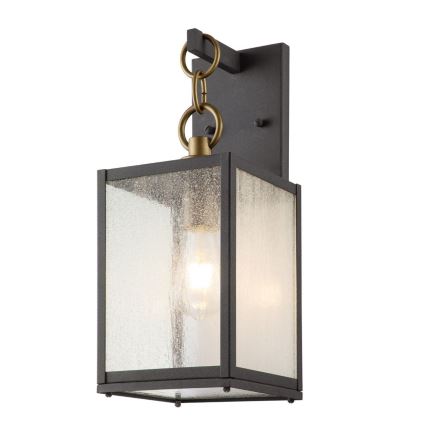 Quintiesse - Buitenwandlamp LAHDEN M 1xE27/60W/230V IP44 zwart/goud